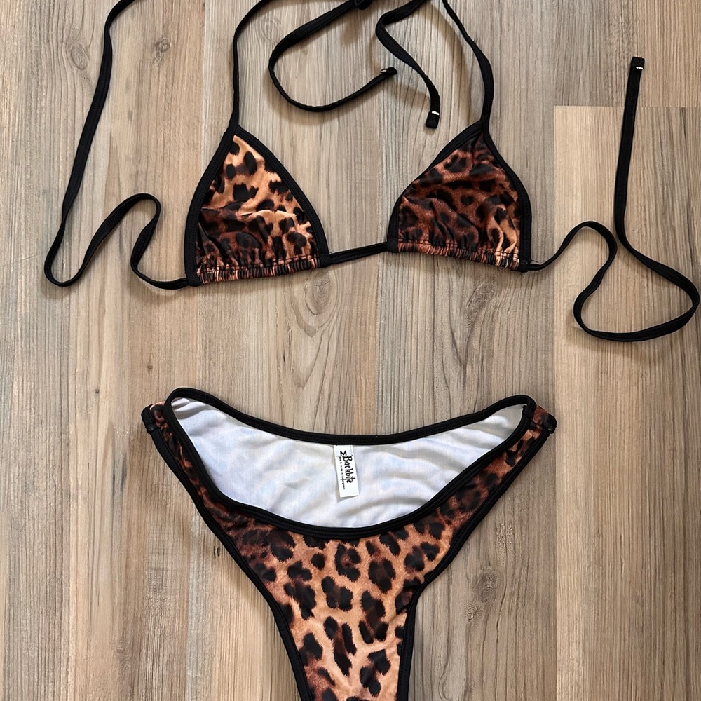 Backbite Leopard Print Bikini Set